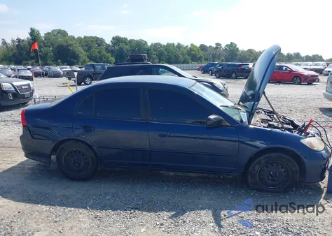 2004 Honda Civic Lx из США, поврежденный, VIN 2HGES16564H617818